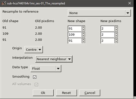 fsl resample.